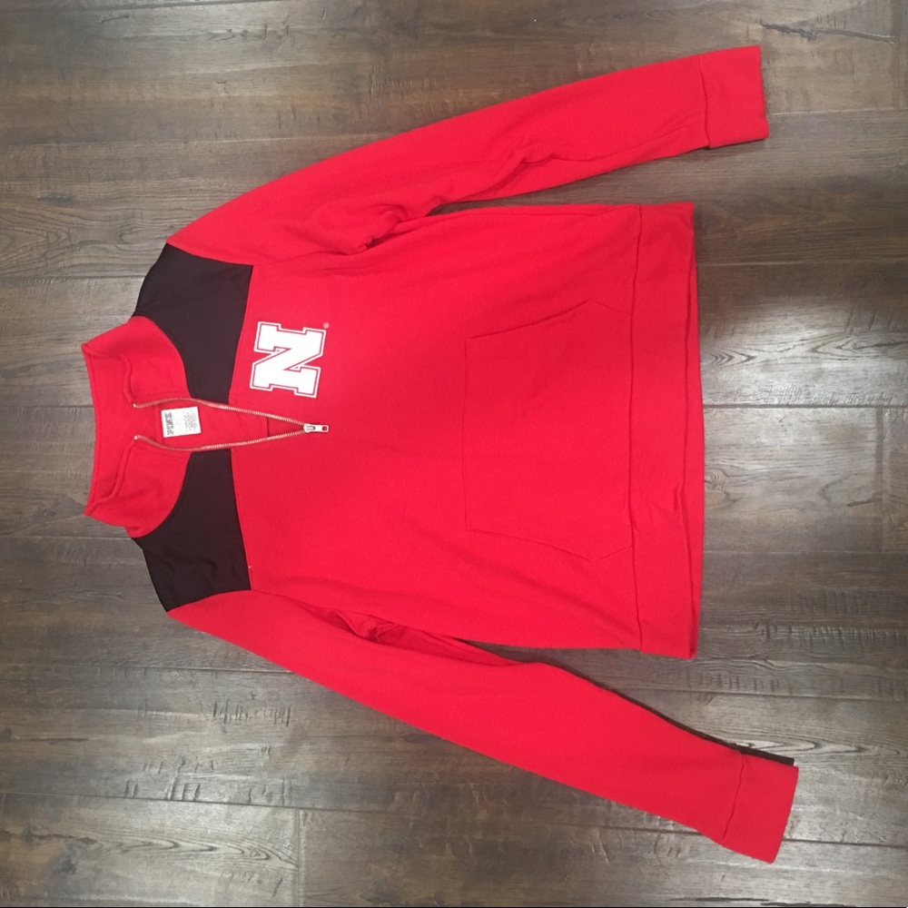 Nebraska PINK VS Quarter Zip