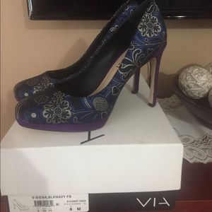 Via Spiga pumps v-Siena, blknavy