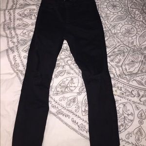 Black ripped jeans from hollister