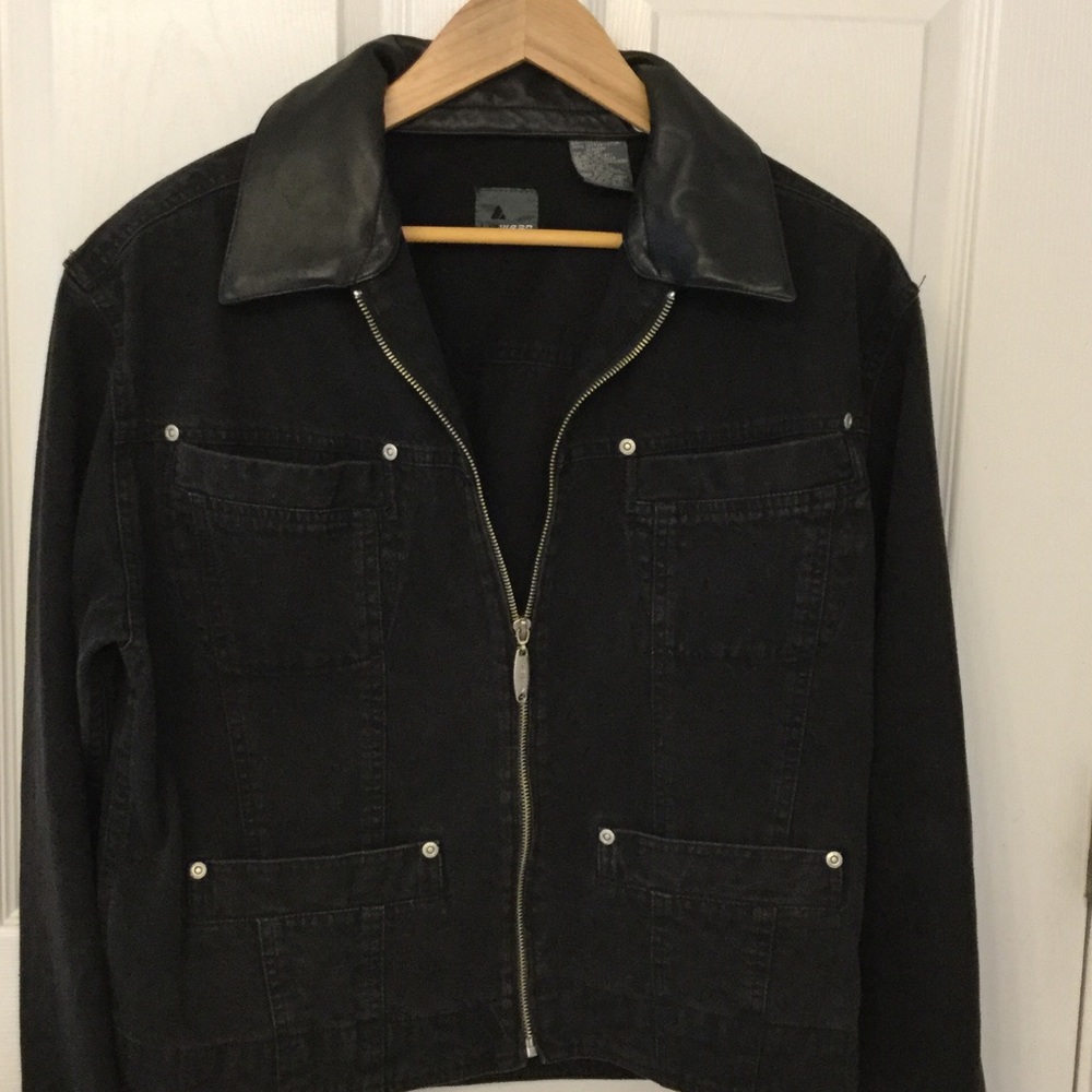 Liz Claiborne Black Denim Jacket