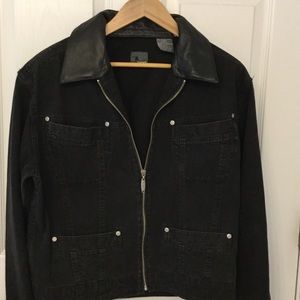 Liz Claiborne Black Denim Jacket