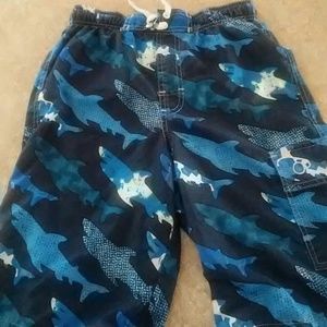 Shark swim trunks