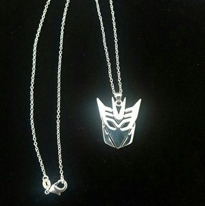 Transformers pendant and chain .925