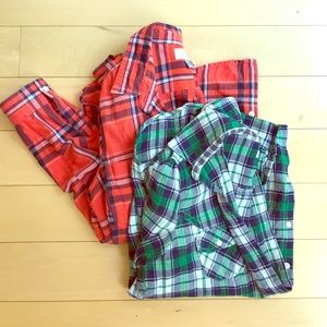 Bundle of 2 Old Navy Sz M Flannel Shirts