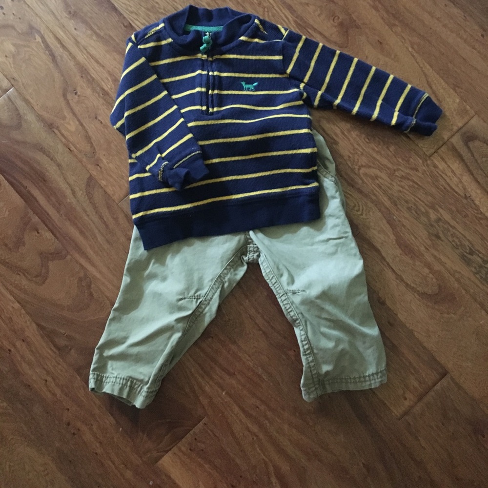 Carter's boys size 9mo khaki pants
