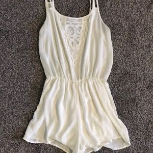 White Strappy Romper