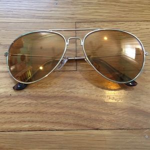 Brown Aviator Sunglasses