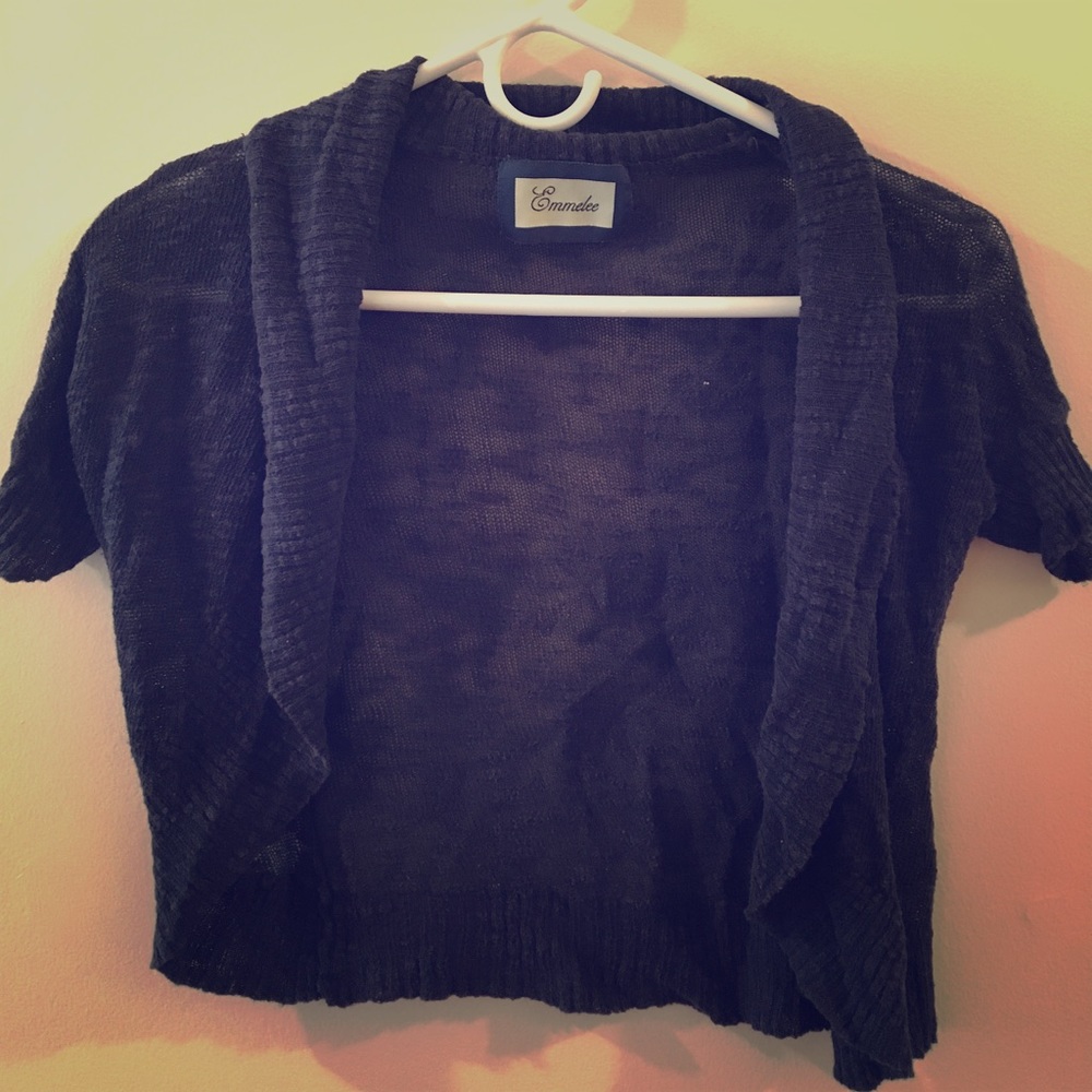 Short Sleeve Sweater Shrug