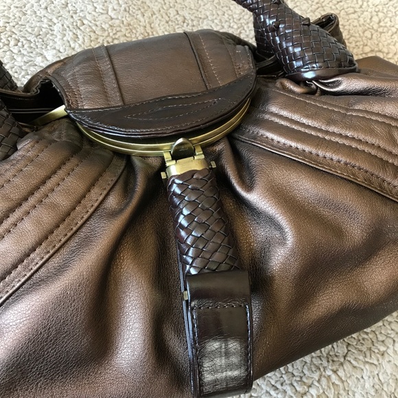 Faux leather brown purse - Picture 4 of 8