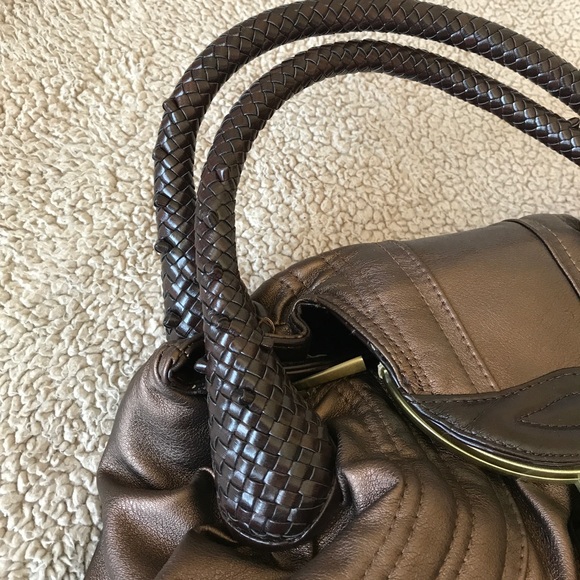 Faux leather brown purse - Picture 3 of 8