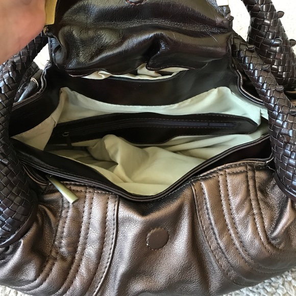 Faux leather brown purse - Picture 6 of 8