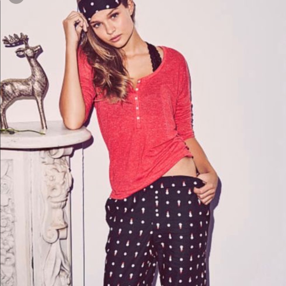 Victoria Secret Snowman pajamas