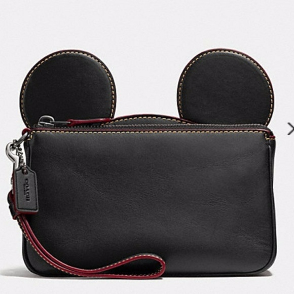 Coach Handbags - COACH DISNEY X BLACK MICKEY WRISTLET NWT