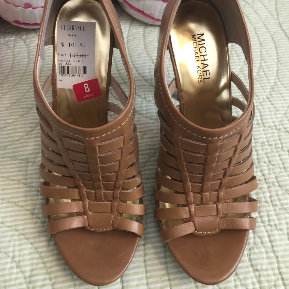 Michael Kors Carmel Strapped Heels NWT