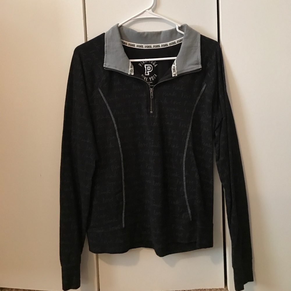 Pink Yoga quarter zip up