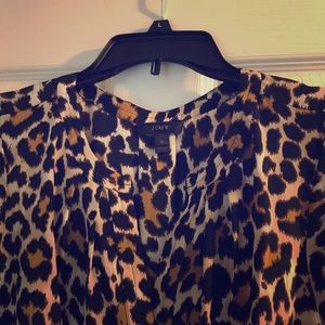 J. Crew leopard top