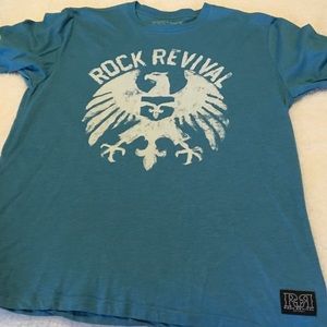 Rock Revival t-shirt, Men's L, Blue