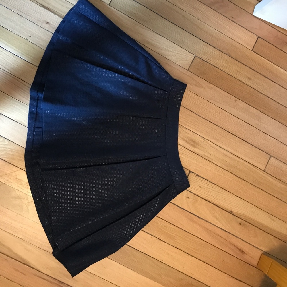 Banana Republic Glittery Pleated Miniskirt