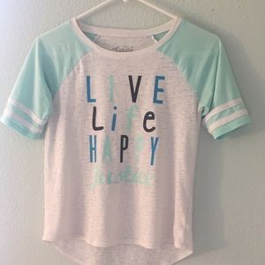 Live life happy justice tee