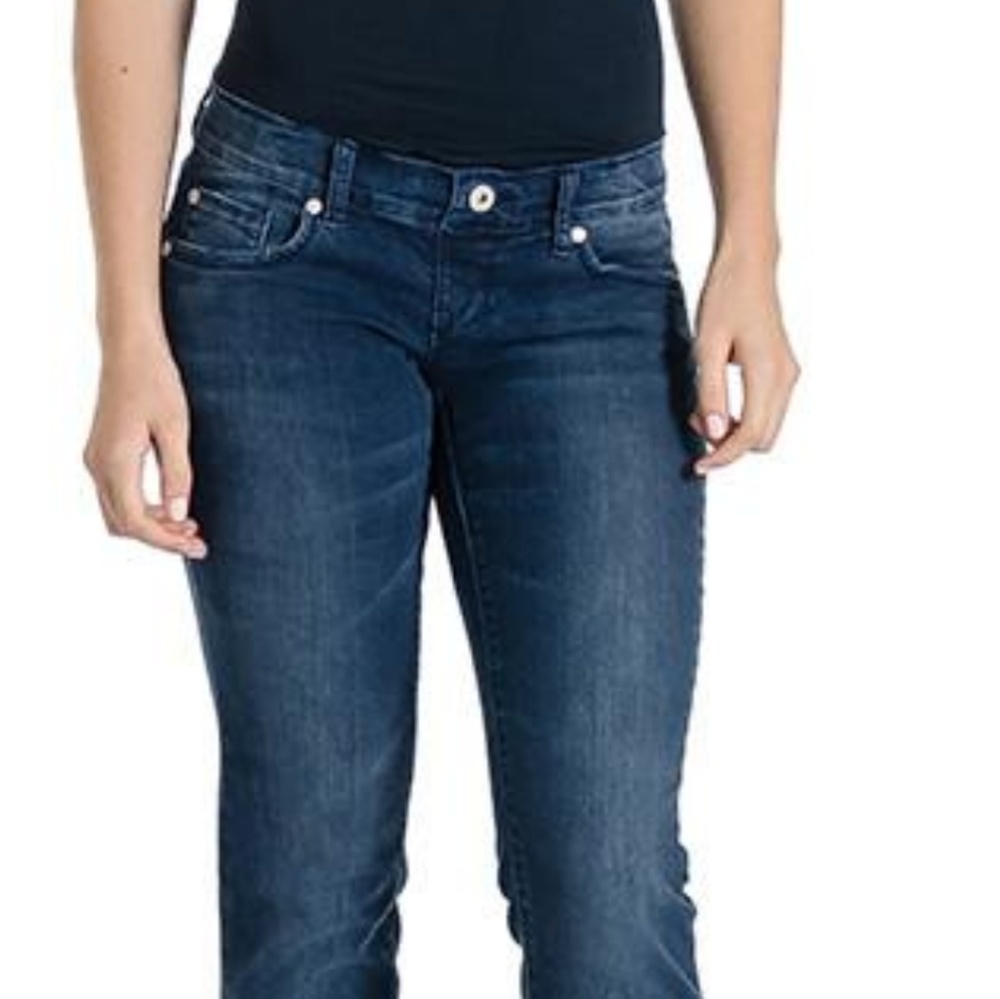 Lilac Brand. Low rise jeans with panel.