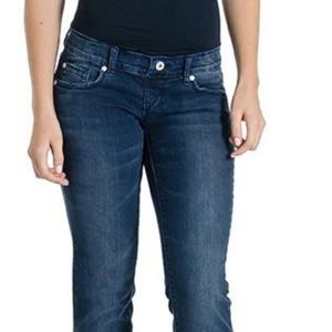 Lilac Brand. Low rise jeans with panel.