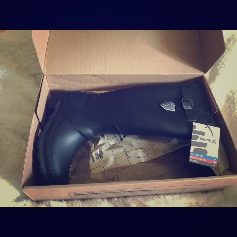 Kamik Jennifer Black Rain Boots