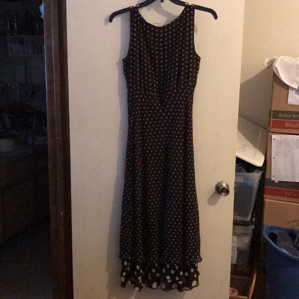 A ladies flared out sleeveless dress