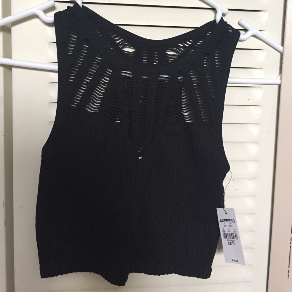 Express laser cut crop top