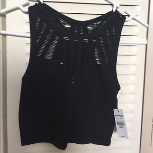 Express laser cut crop top