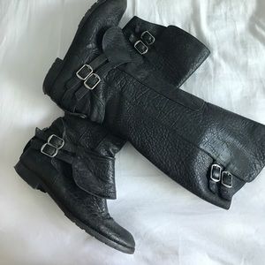 Gryson black soft leather knee high boots