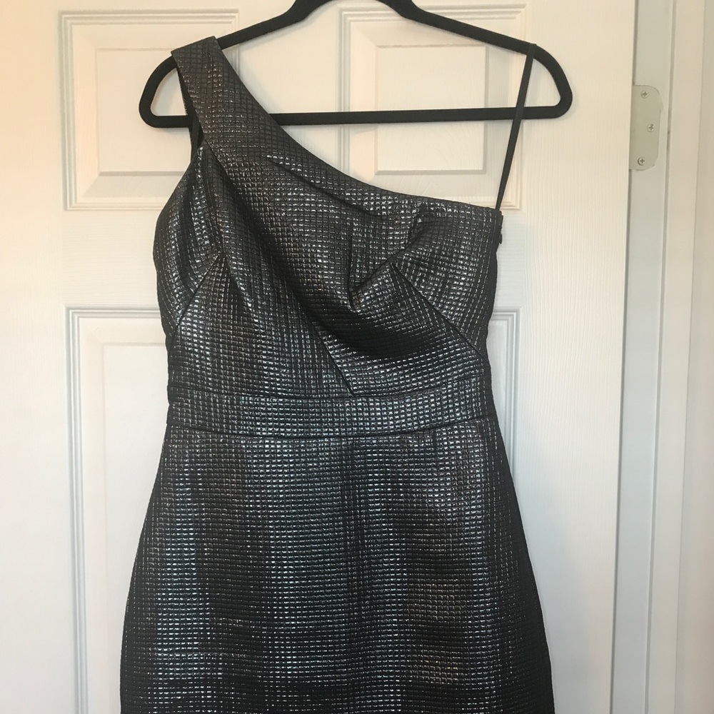Banana Republic Monogram Silver Dress.
