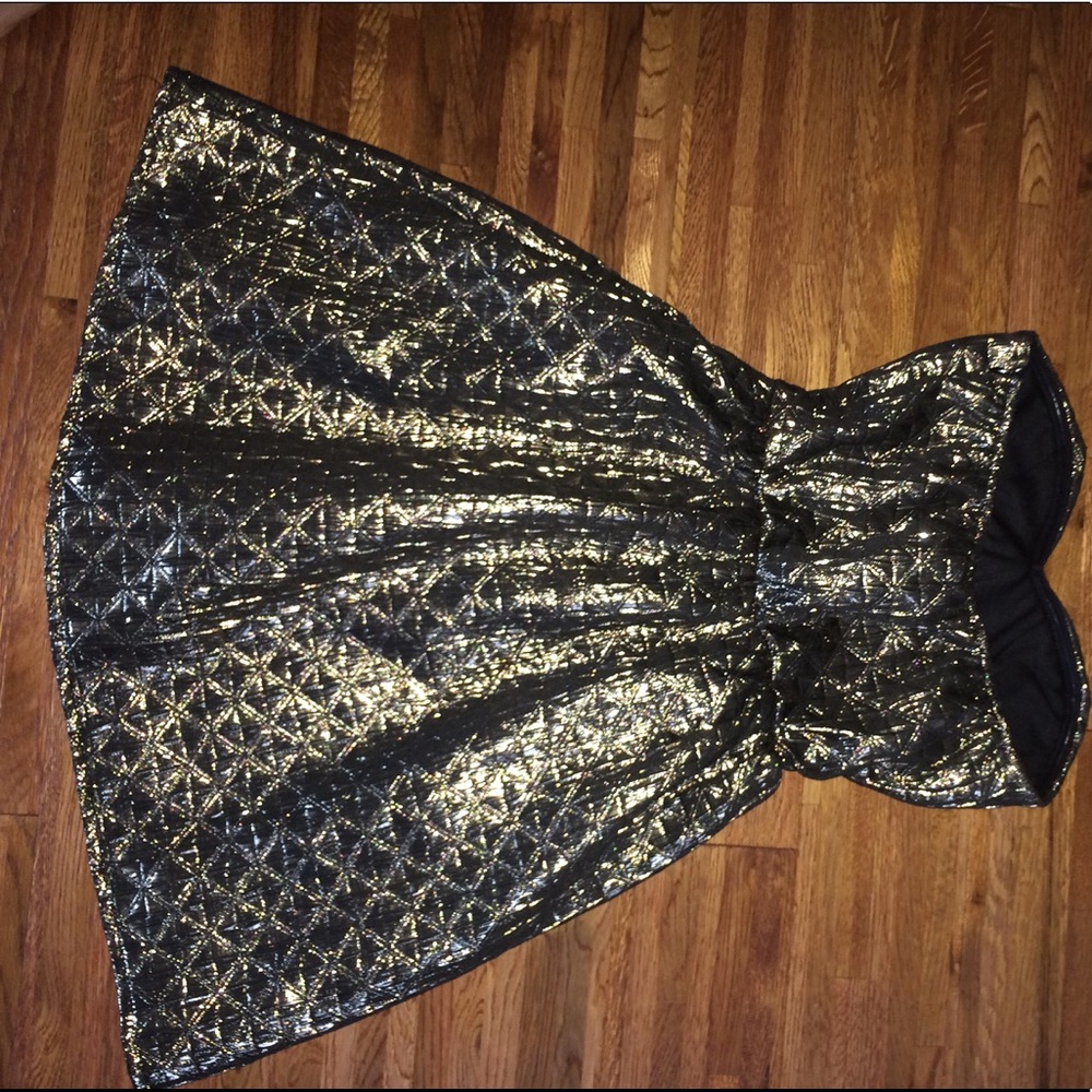 METALLIC COPPER DRESS