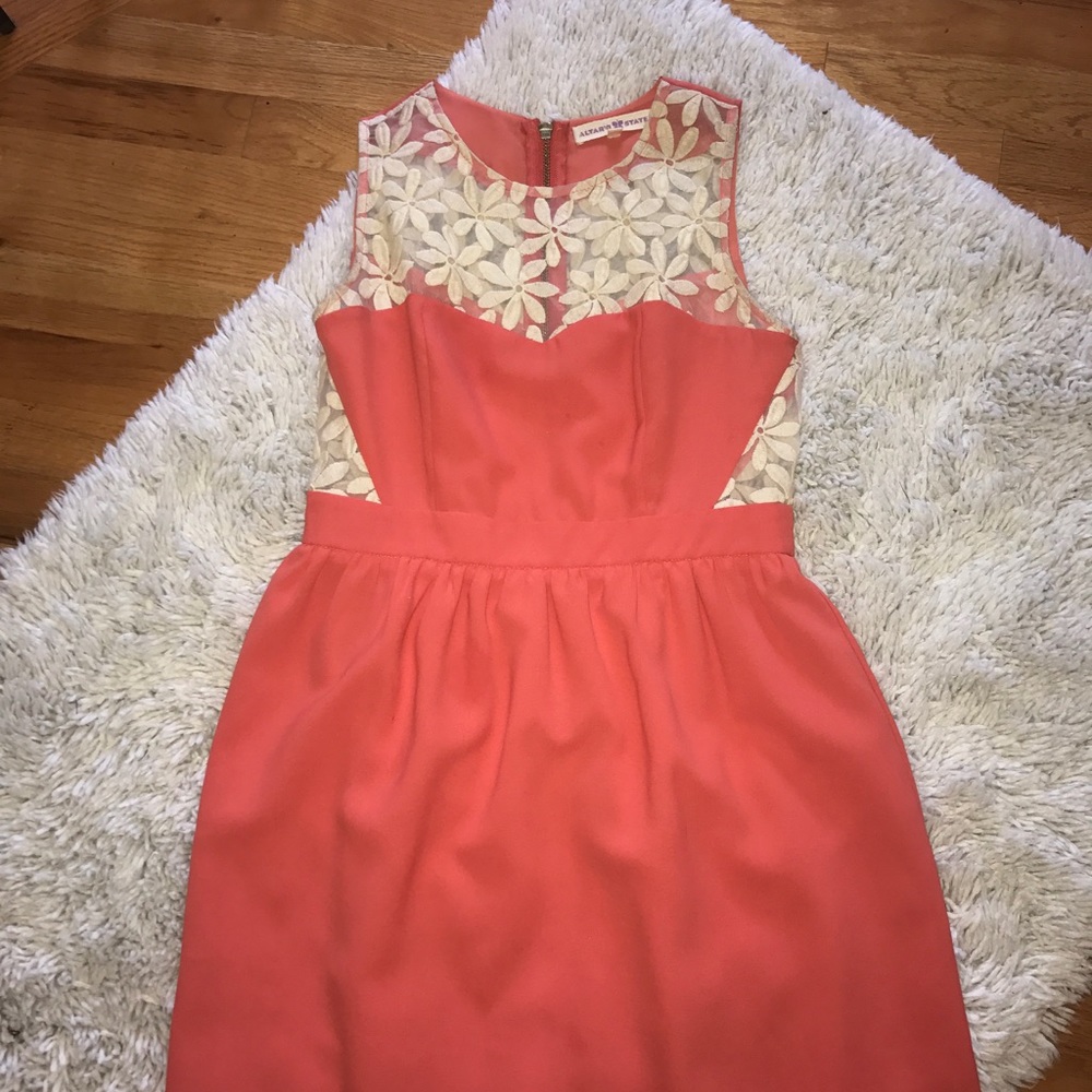 Coral formal dress
