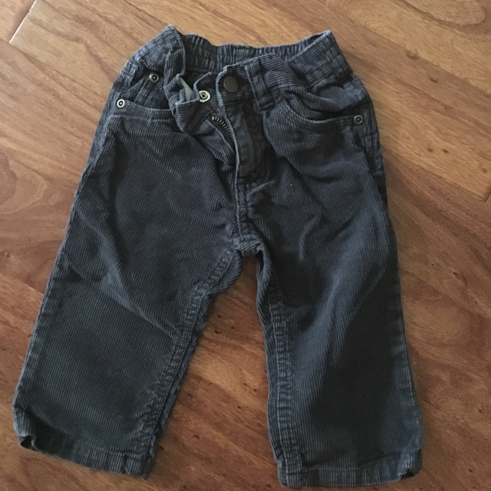 Sz 12 mo boys gray corduroy pants