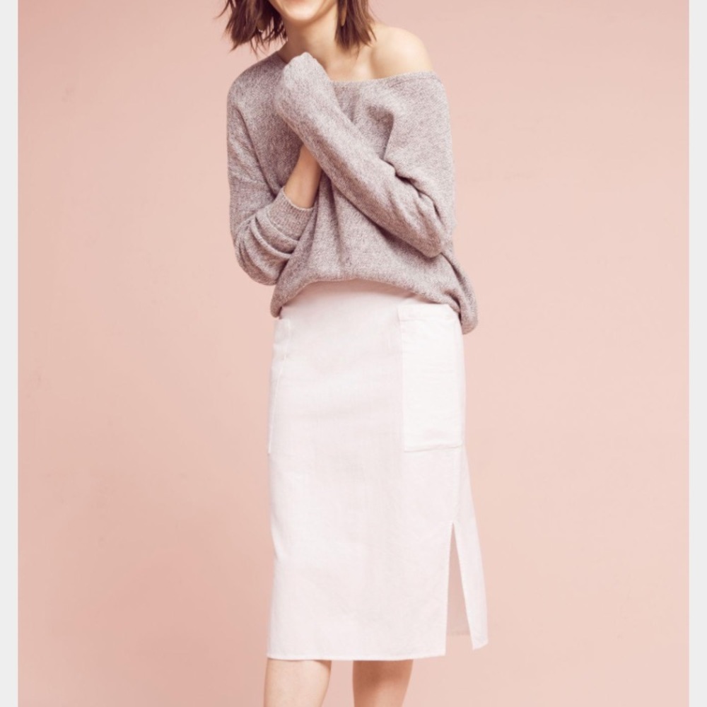 Amadi Tula Linen Midi Skirt