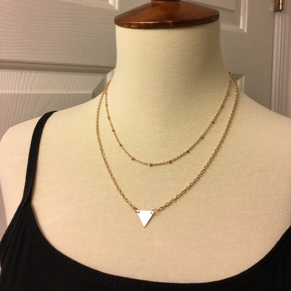 Jewelry - Two Layered Fashion Gold Chain Necklace