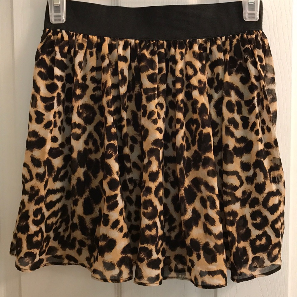Animal print Forever 21 skirt