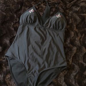 Marilyn Monroe one piece black swim XL NWT