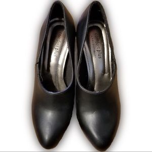  Comfort Plus Black High Heel Shoes