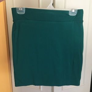 Forever 21 Turquoise Pencil Skirt