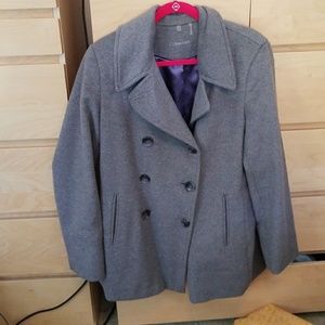 Gray Calvin Klein peacoat