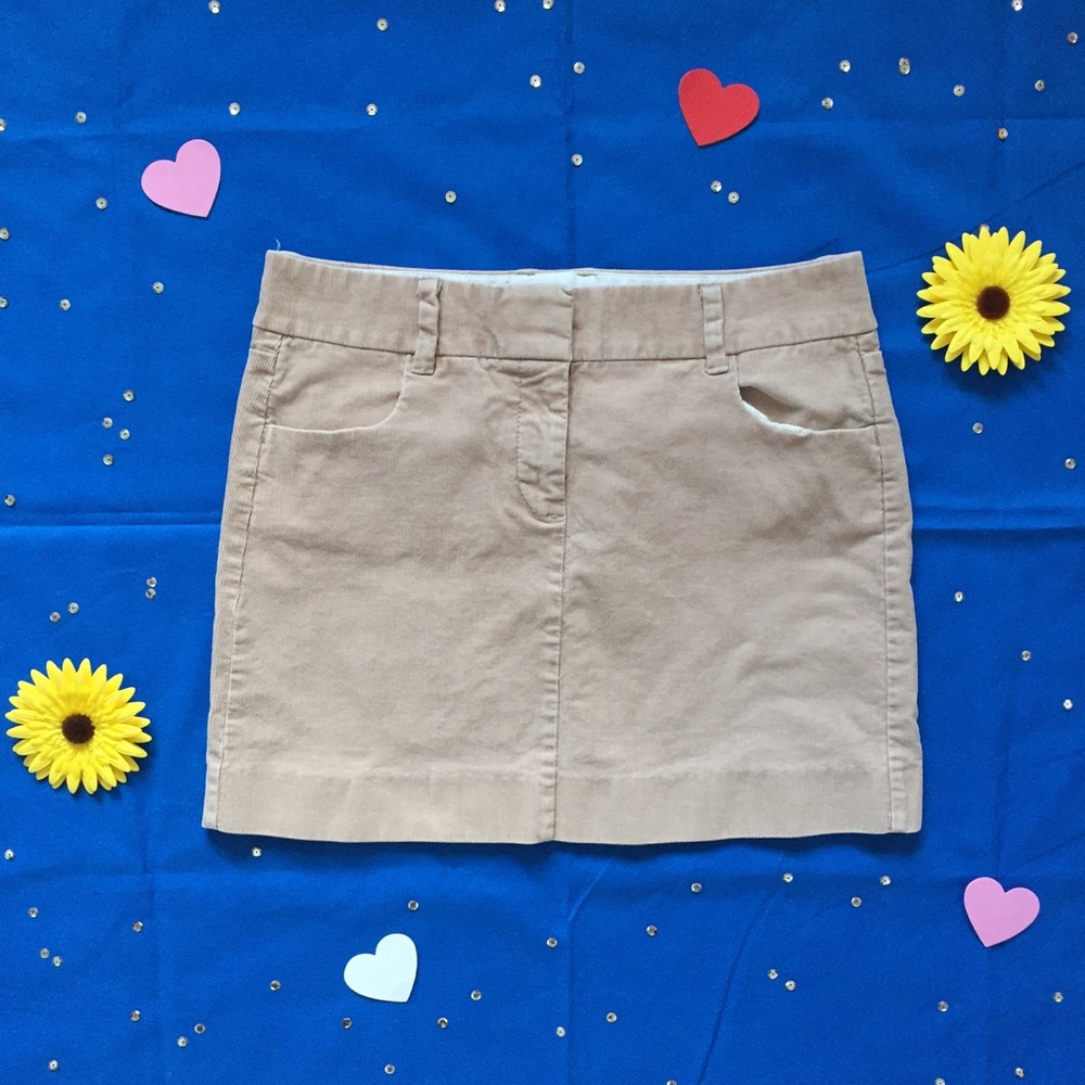 J. Crew corduroy mini skirt