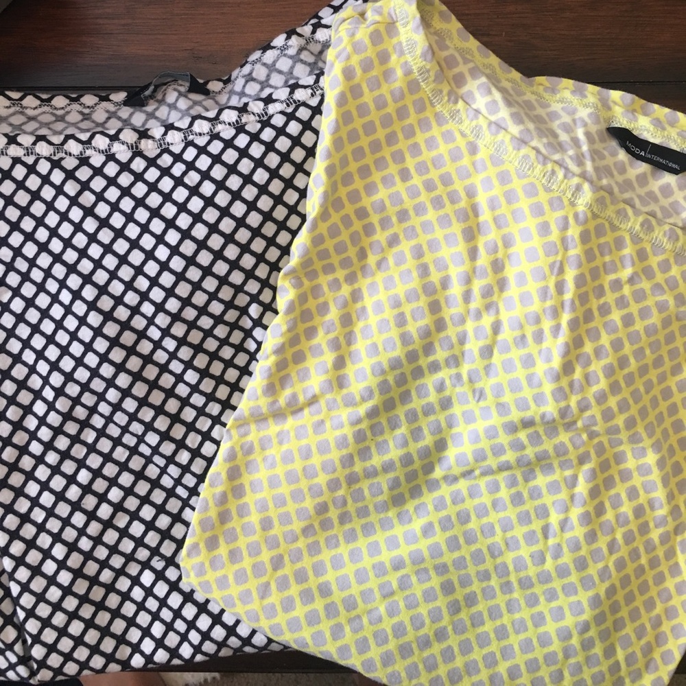 Wide neck tunics
