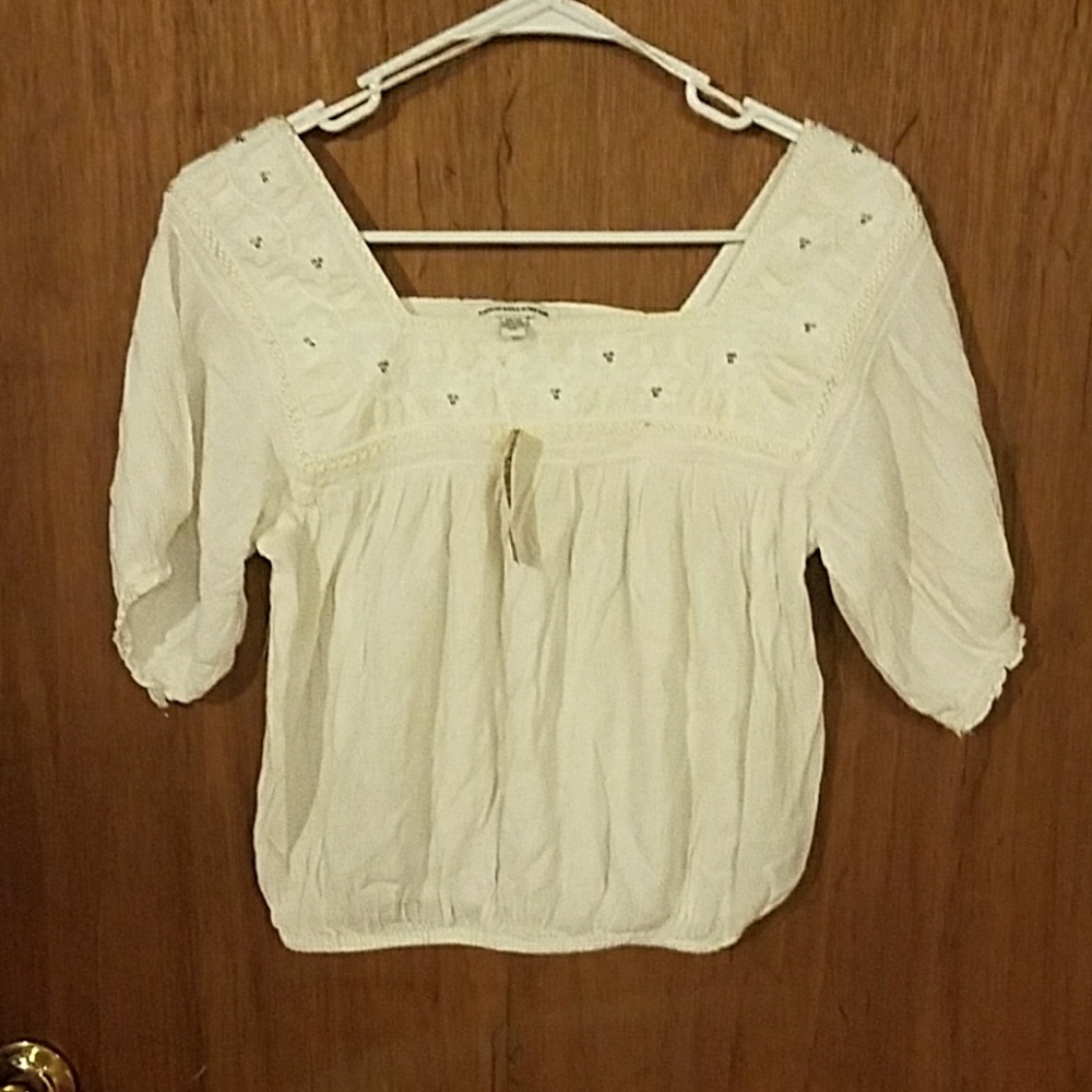 White crop top