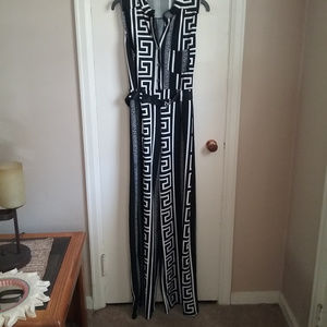 Bold print Jumpsuit plus 1 belt