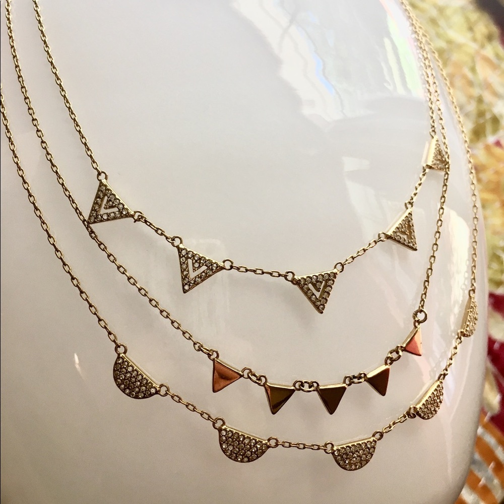 Stella & Dot gold layered necklace
