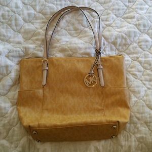 Yellow Michael Kors purse