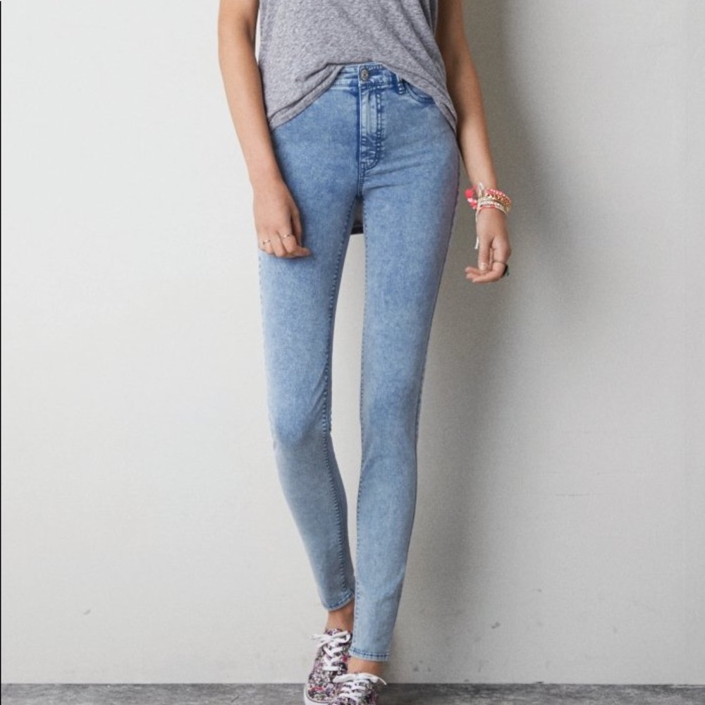 New Acid Wash American Eagle Sky High Jegging sz 4