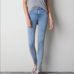 New Acid Wash American Eagle Sky High Jegging sz 4