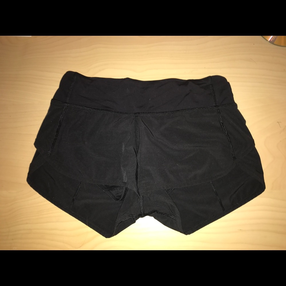 Black Lululemon Speed Short